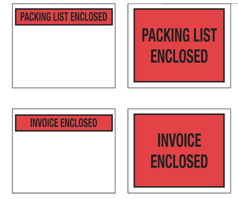 Packing List / Invoice Enclosed Labels